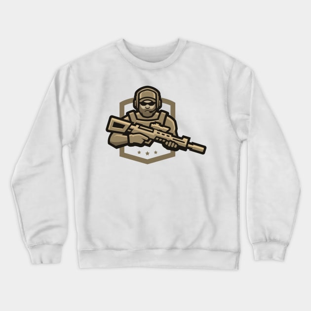 AIRSOFT FAN Crewneck Sweatshirt by yukiotanaka